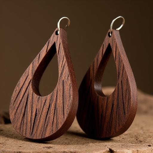 Statement Wooden Earrings
